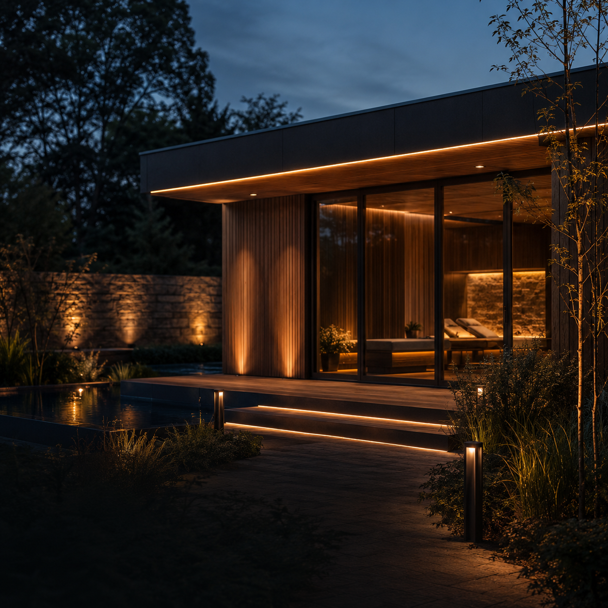 Architektonisches Licht in YOUCUBE Gebäudekonzepten